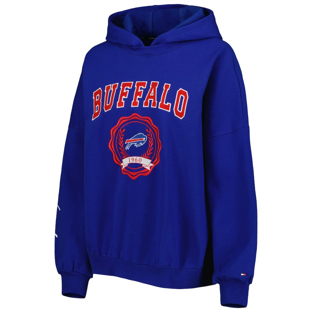 Buffalo Bills  Tommy Hilfiger Women's Becca Drop Shoulder Pullover Hoodie