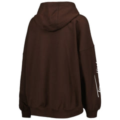 Cleveland Browns  Tommy Hilfiger Women's Becca Drop Shoulder Pullover Hoodie