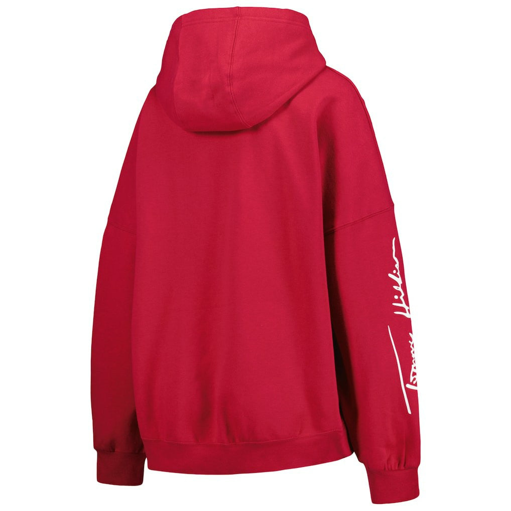 Arizona Cardinals  Tommy Hilfiger Women's Becca Drop Shoulder Pullover Hoodie