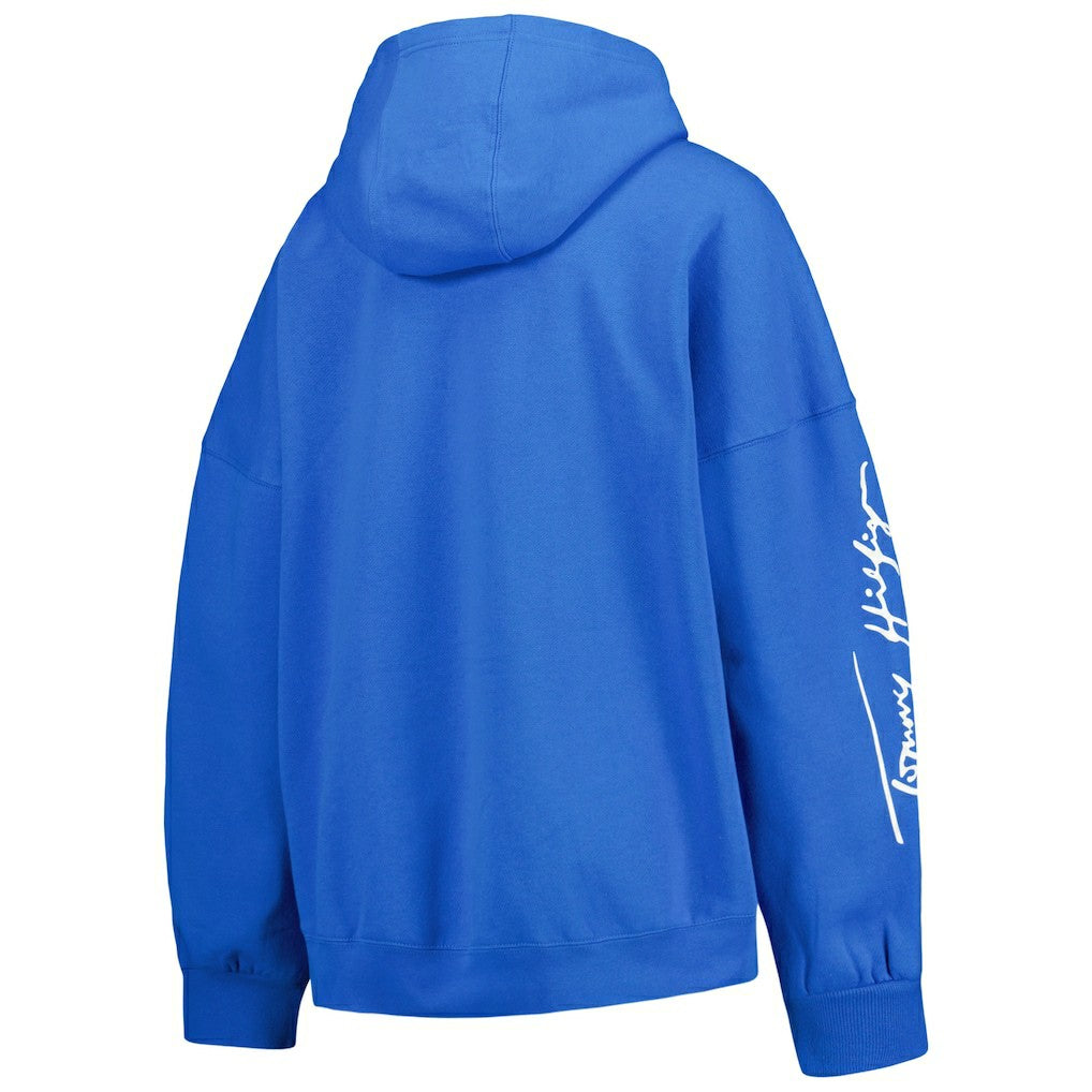 Los Angeles Chargers  Tommy Hilfiger Women's Becca Drop Shoulder Pullover Hoodie