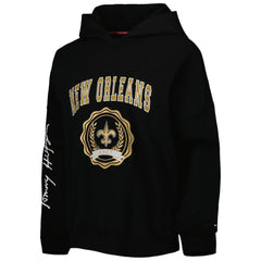 New Orleans Saints  Tommy Hilfiger Women's Becca Drop Shoulder Pullover Hoodie