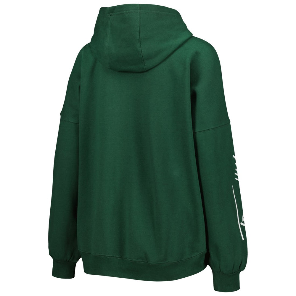 Green Bay Packers  Tommy Hilfiger Women's Becca Drop Shoulder Pullover Hoodie