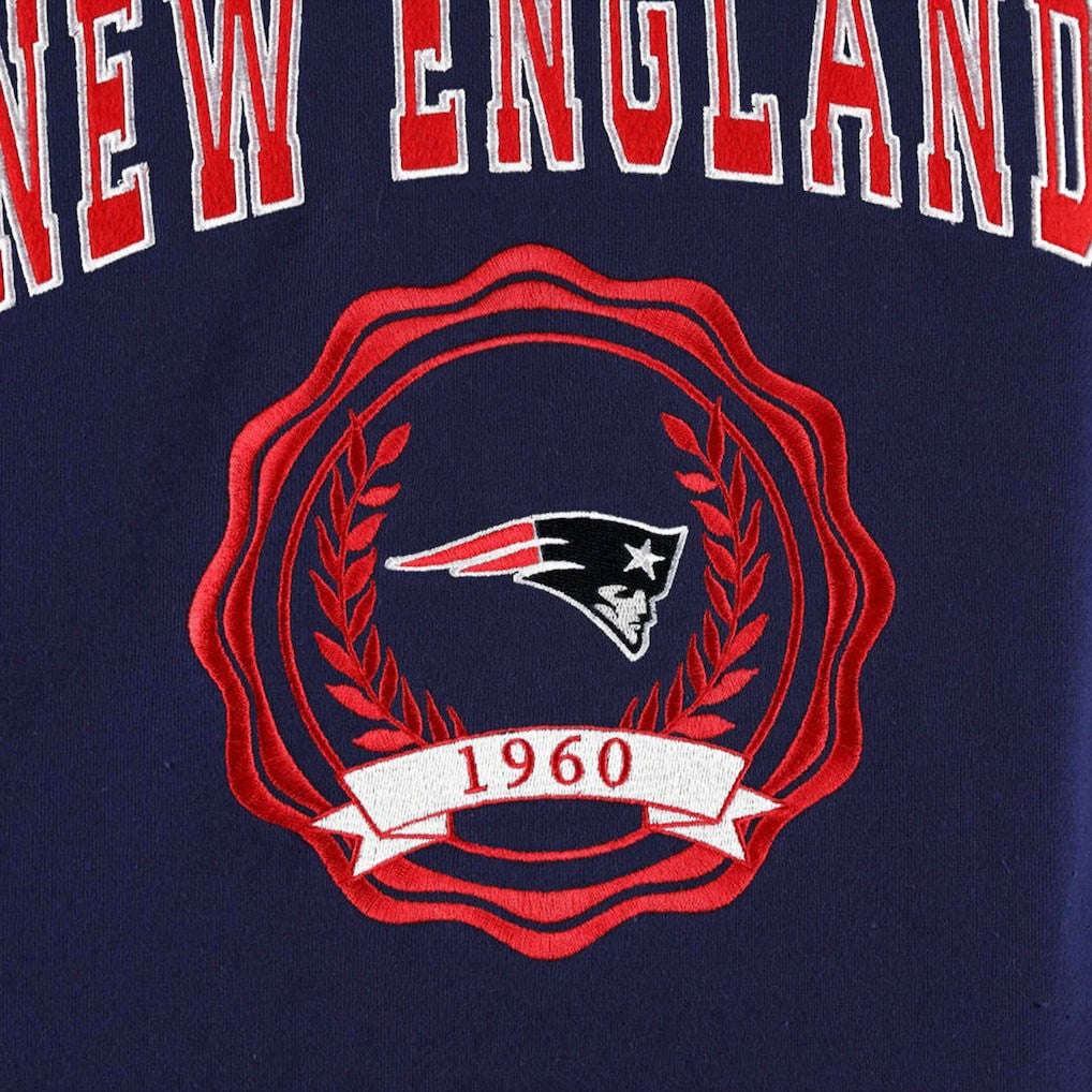 New England Patriots  Tommy Hilfiger Women's Becca Drop Shoulder Pullover Hoodie