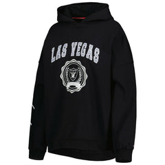 Las Vegas Raiders  Tommy Hilfiger Women's Becca Drop Shoulder Pullover Hoodie