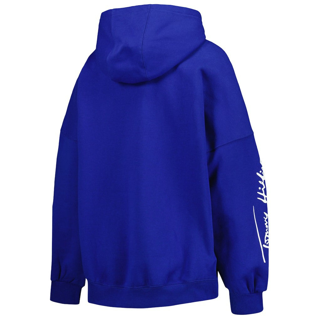 Los Angeles Rams  Tommy Hilfiger Women's Becca Drop Shoulder Pullover Hoodie