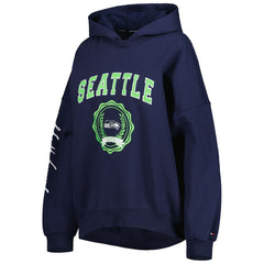 Seattle Seahawks  Tommy Hilfiger Women's Becca Drop Shoulder Pullover Hoodie