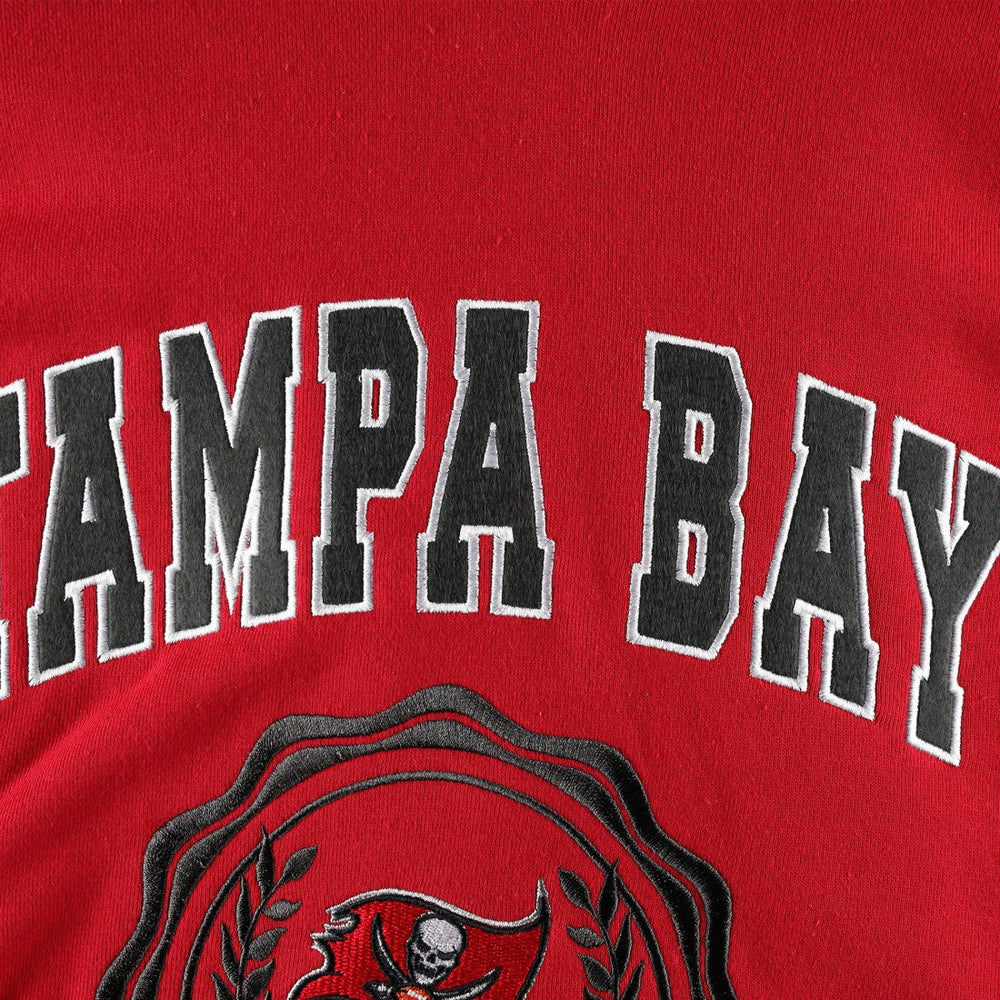 Tampa Bay Buccaneers  Tommy Hilfiger Women's Becca Drop Shoulder Pullover Hoodie