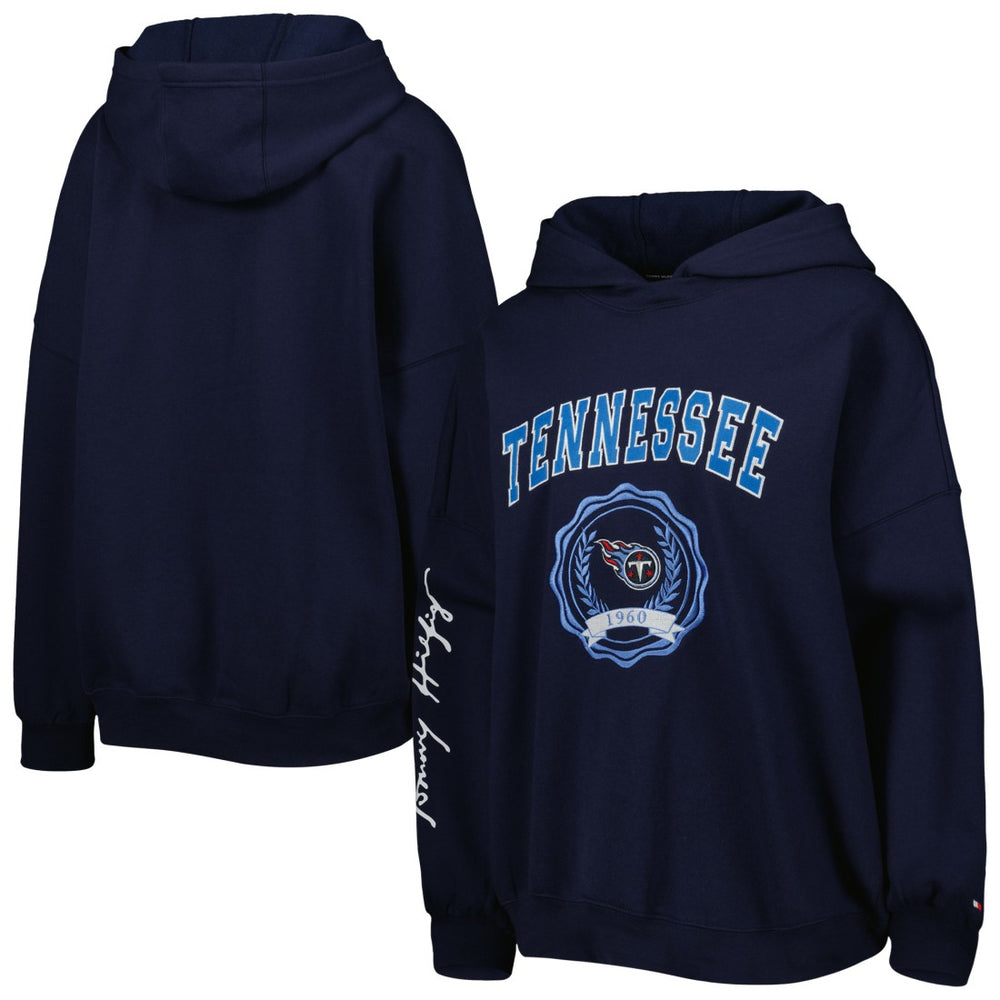 Tennessee Titans  Tommy Hilfiger Women's Becca Drop Shoulder Pullover Hoodie