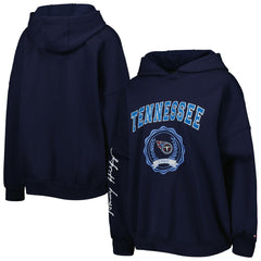 Tennessee Titans  Tommy Hilfiger Women's Becca Drop Shoulder Pullover Hoodie