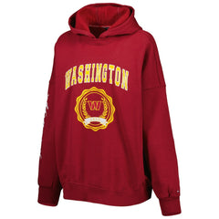 Washington Commanders  Tommy Hilfiger Women's Becca Drop Shoulder Pullover Hoodie