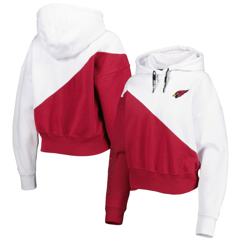 Arizona Cardinals  DKNY Sport Women's Bobbi Color Blocked Pullover Hoodie