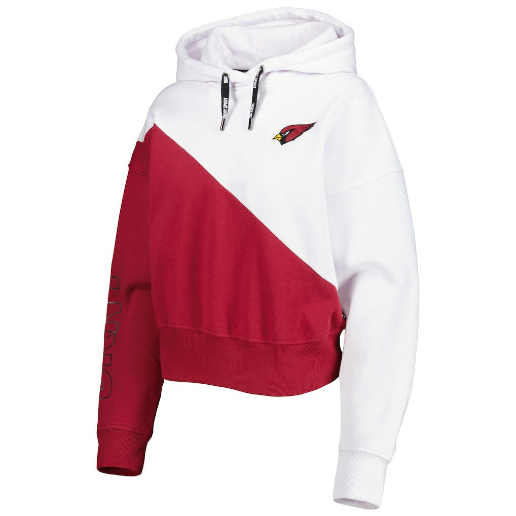 Arizona Cardinals  DKNY Sport Women's Bobbi Color Blocked Pullover Hoodie