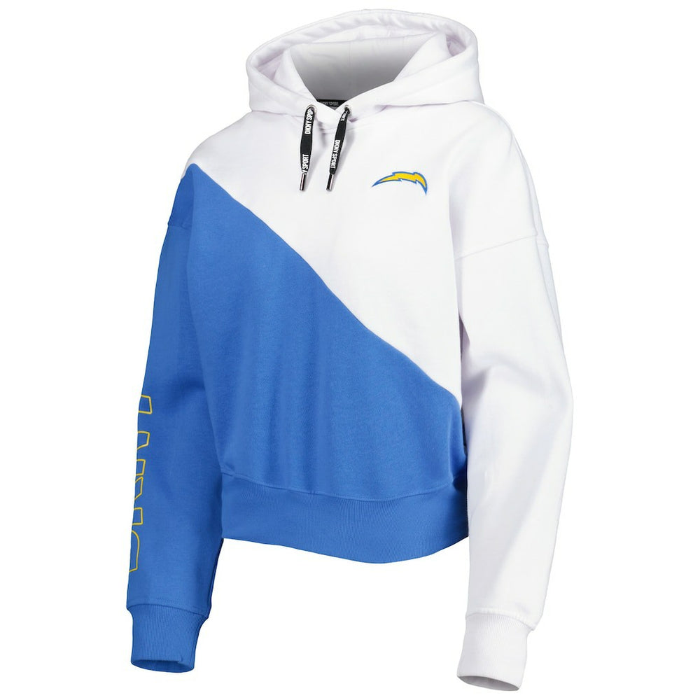 Los Angeles Chargers  DKNY Sport Women's Bobbi Color Blocked Pullover Hoodie
