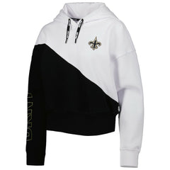 New Orleans Saints  DKNY Sport Women's Bobbi Color Blocked Pullover Hoodie