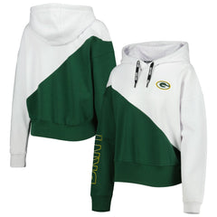 Green Bay Packers  DKNY Sport Women's Bobbi Color Blocked Pullover Hoodie