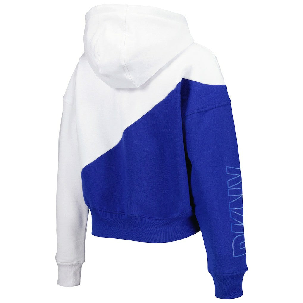 Los Angeles Rams  DKNY Sport Women's Bobbi Color Blocked Pullover Hoodie
