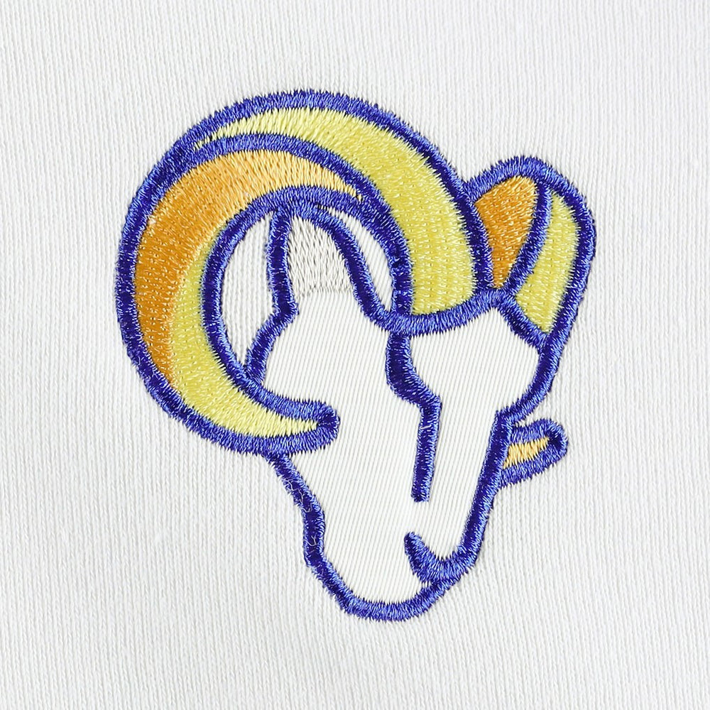 Los Angeles Rams  DKNY Sport Women's Bobbi Color Blocked Pullover Hoodie