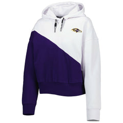 Baltimore Ravens  DKNY Sport Women's Bobbi Color Blocked Pullover Hoodie