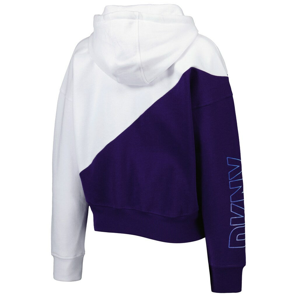 Baltimore Ravens  DKNY Sport Women's Bobbi Color Blocked Pullover Hoodie