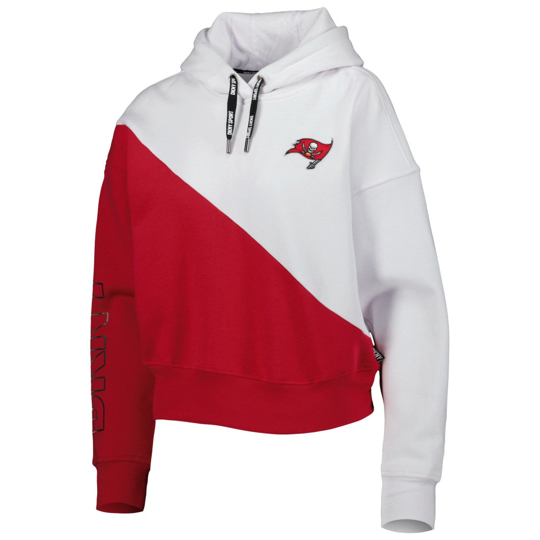 Tampa Bay Buccaneers  DKNY Sport Women's Bobbi Color Blocked Pullover Hoodie