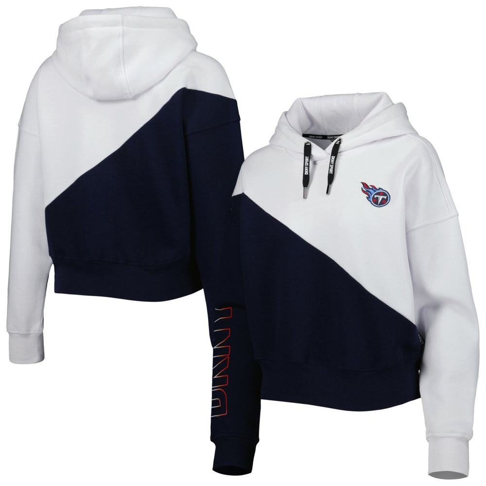Tennessee Titans  DKNY Sport Women's Bobbi Color Blocked Pullover Hoodie