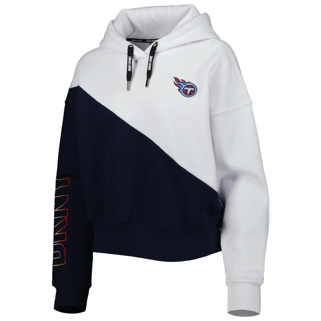 Tennessee Titans  DKNY Sport Women's Bobbi Color Blocked Pullover Hoodie