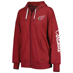Arizona Cardinals  MSX by Michael Strahan Women's Emerson Lightweight Full-Zip Hoodie