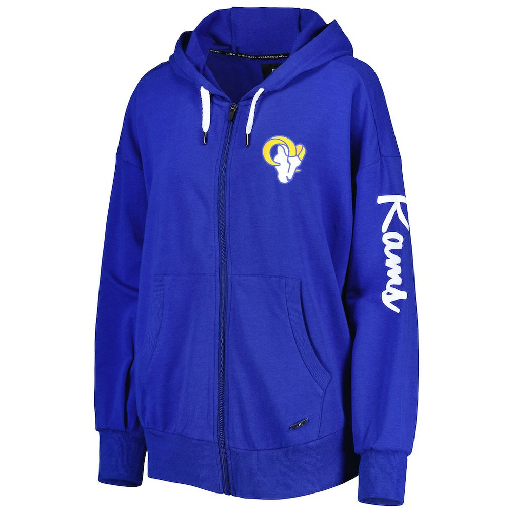 Los Angeles Rams  MSX by Michael Strahan Women's Emerson Lightweight Full-Zip Hoodie