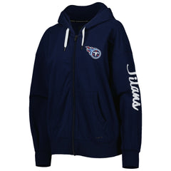 Tennessee Titans  MSX by Michael Strahan Women's Emerson Lightweight Full-Zip Hoodie