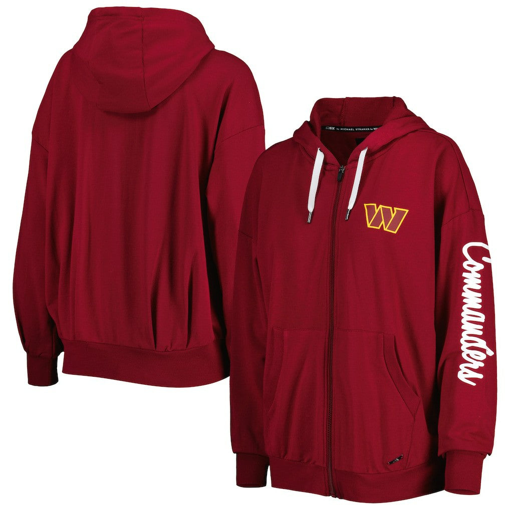 Washington Commanders  MSX by Michael Strahan Women's Emerson Lightweight Full-Zip Hoodie