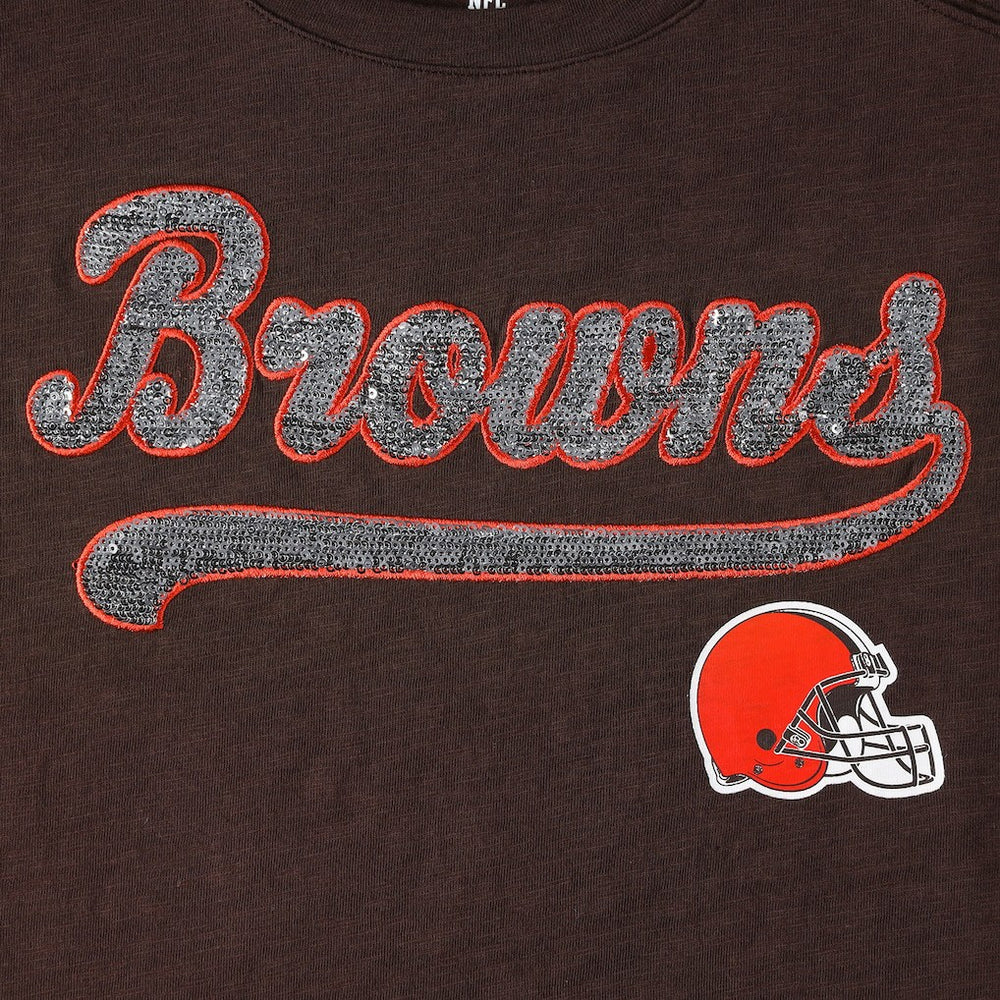 Cleveland Browns  Tommy Hilfiger Women's Justine Long Sleeve Tunic T-Shirt