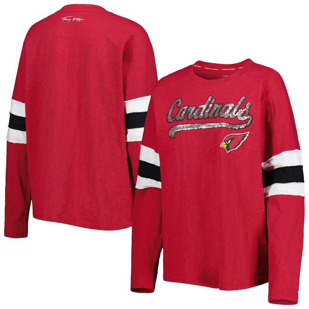 Arizona Cardinals  Tommy Hilfiger Women's Justine Long Sleeve Tunic T-Shirt