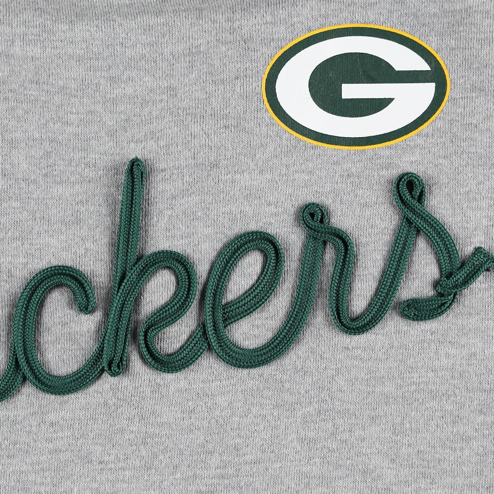 Green Bay Packers  Touch Women's Outfield Deep V-Back Waist Length Pullover Sweatshirt