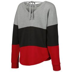 Tampa Bay Buccaneers  Touch Women's Outfield Deep V-Back Waist Length Pullover Sweatshirt