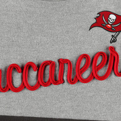 Tampa Bay Buccaneers  Touch Women's Outfield Deep V-Back Waist Length Pullover Sweatshirt