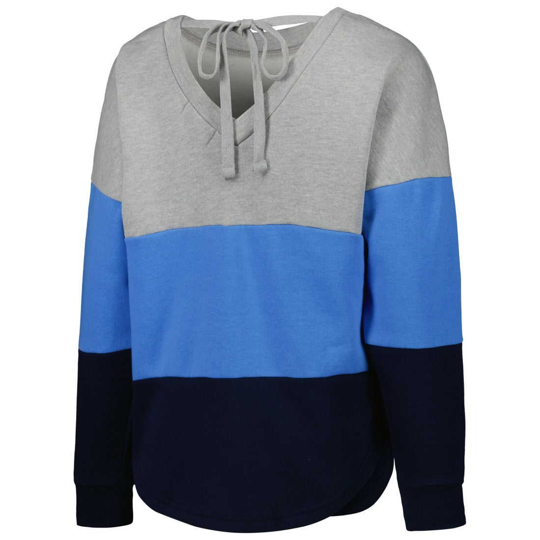 Tennessee Titans  Touch Women's Outfield Deep V-Back Waist Length Pullover Sweatshirt