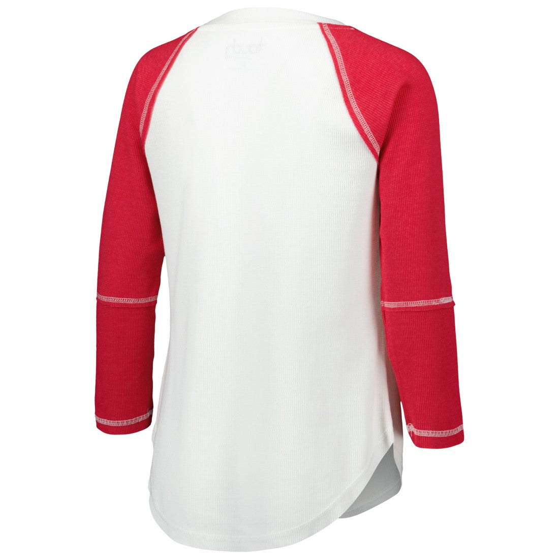 Tampa Bay Buccaneers  Touch Women's Rebel Raglan Tri-Blend 3/4-Sleeve Lace-Up V-Neck T-Shirt