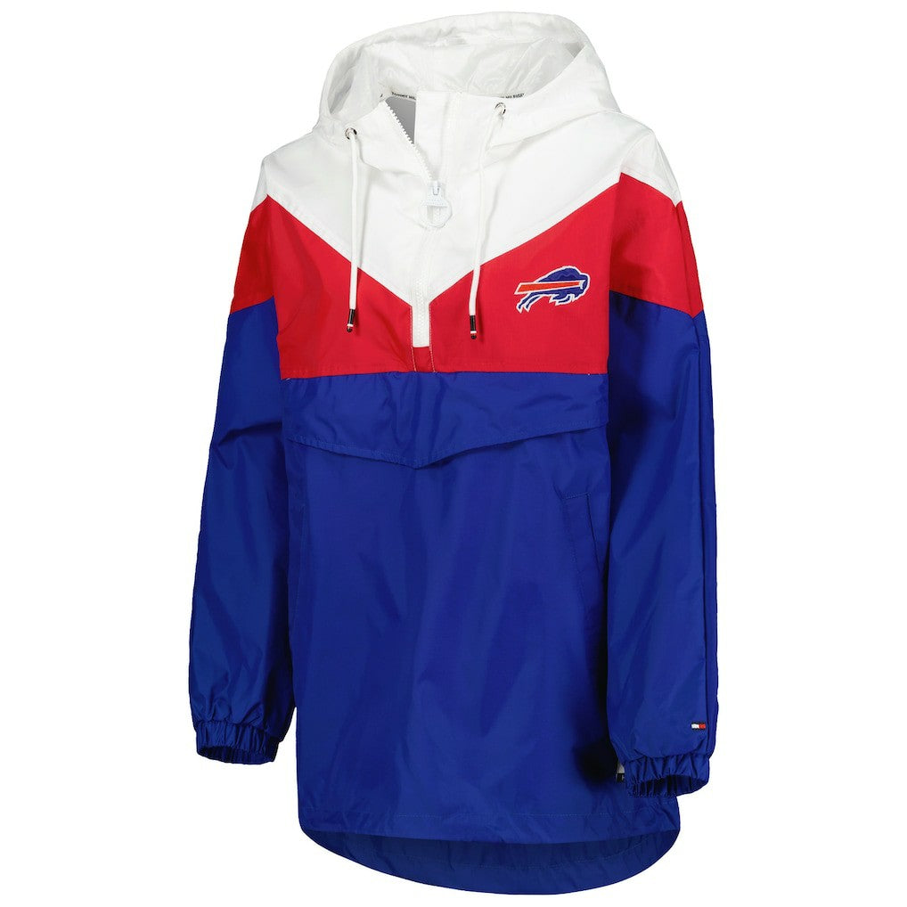 Buffalo Bills  Tommy Hilfiger Women's Staci Half-Zip Hoodie Windbreaker Jacket