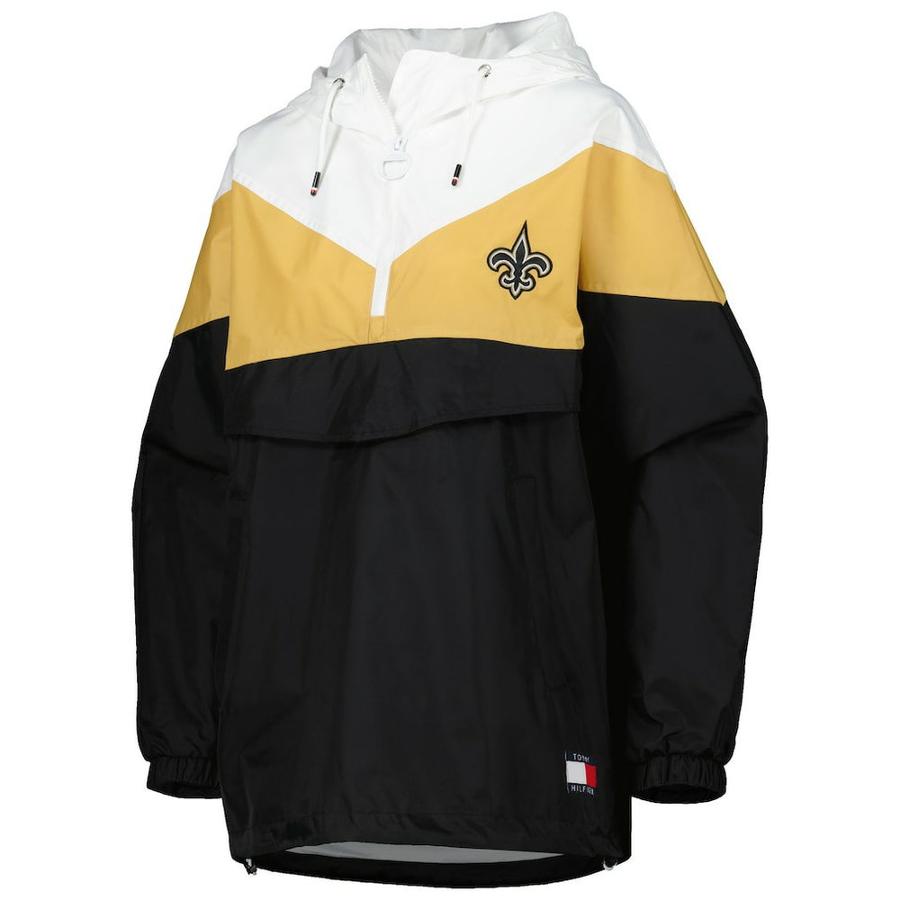 New Orleans Saints  Tommy Hilfiger Women's Staci Half-Zip Hoodie Windbreaker Jacket