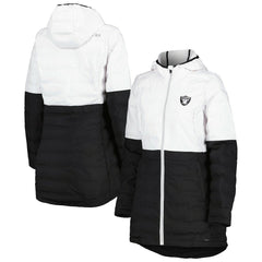 Las Vegas Raiders  MSX by Michael Strahan Women's Willow Quilted Hoodie Full-Zip Jacket