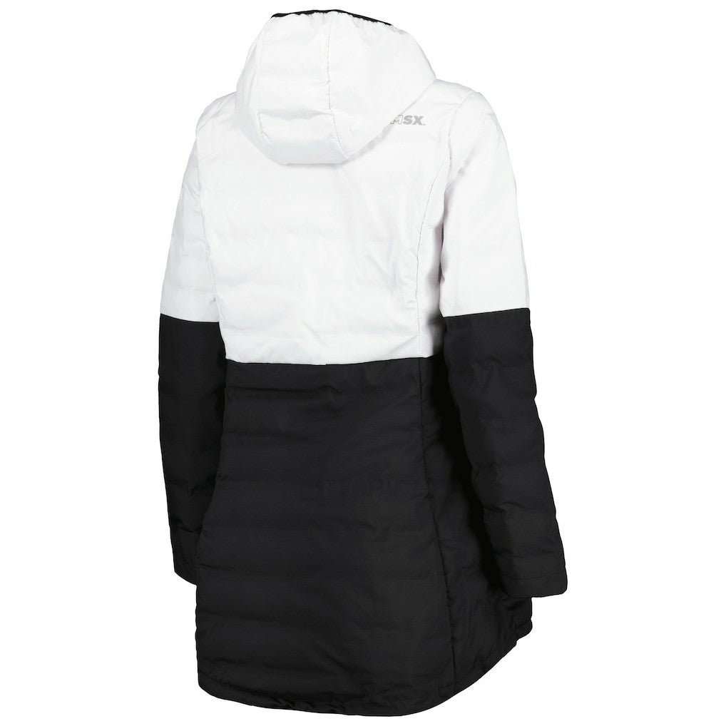 Las Vegas Raiders  MSX by Michael Strahan Women's Willow Quilted Hoodie Full-Zip Jacket