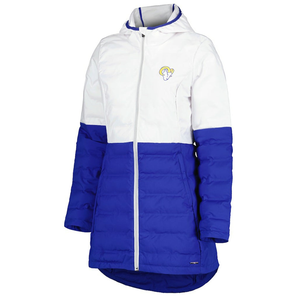 Los Angeles Rams  MSX by Michael Strahan Women's Willow Quilted Hoodie Full-Zip Jacket