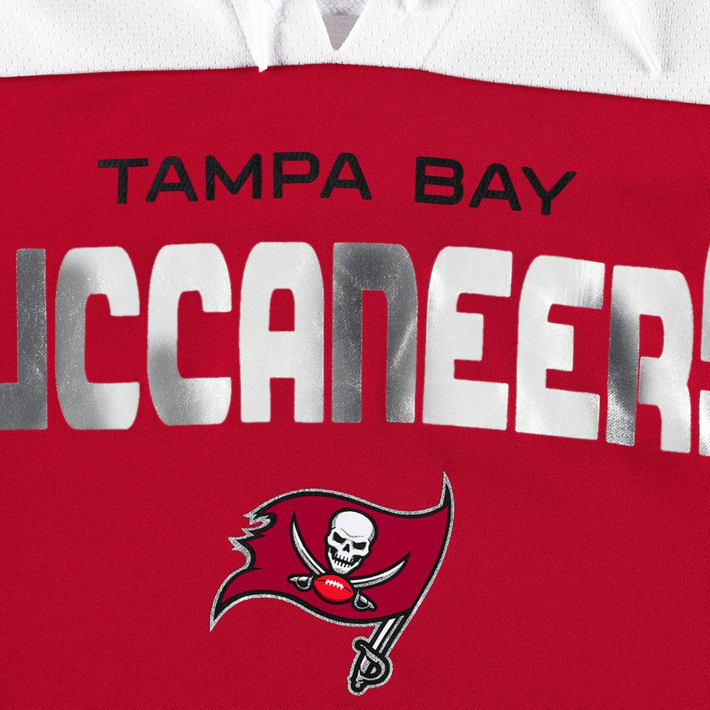 Tampa Bay Buccaneers  G-III 4Her by Carl Banks Women's Double Team 3/4-Sleeve Lace-Up T-Shirt