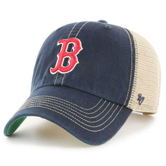 Boston Red Sox '47 Team Logo Trawler Clean Up Trucker Snapback Hat | MLB Online