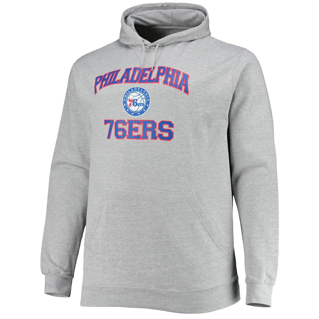 Philadelphia 76ers Big & Tall Heart & Soul Pullover Hoodie New
