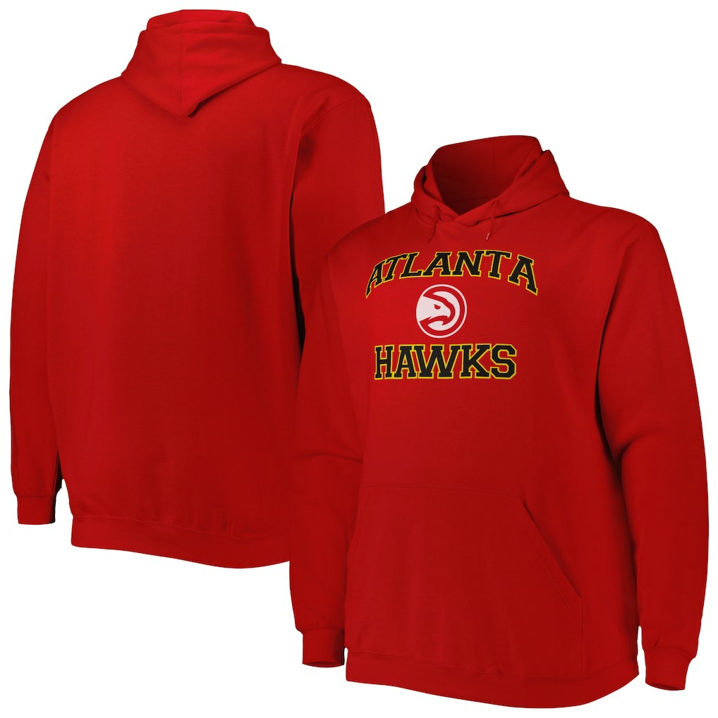 Atlanta Hawks Big & Tall Heart & Soul Pullover Hoodie Discount