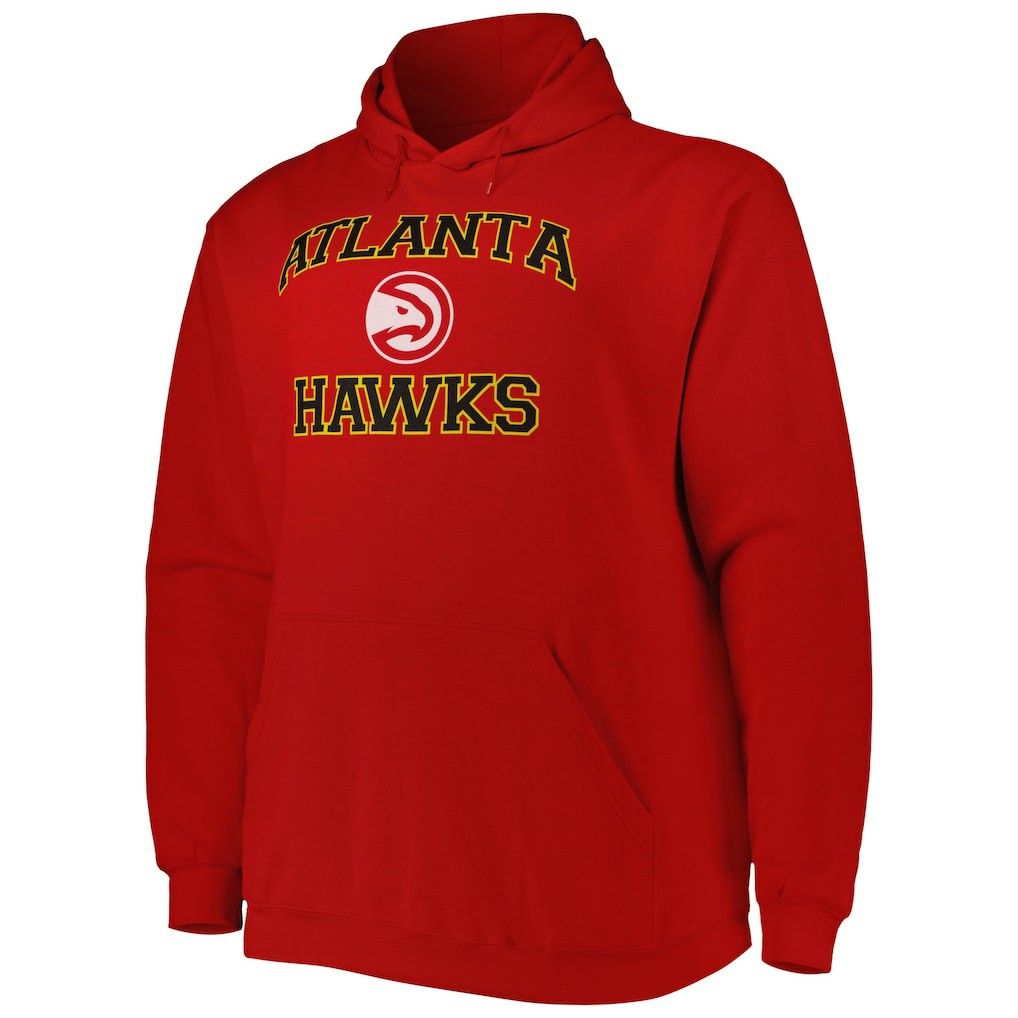Atlanta Hawks Big & Tall Heart & Soul Pullover Hoodie Discount