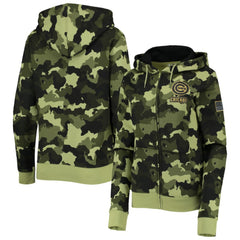 Chicago Cubs New Era Women's 2022 MLB Armed Forces Day Camo Full-Zip Hoodie | MLB Shop