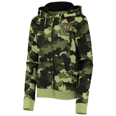 Chicago Cubs New Era Women's 2022 MLB Armed Forces Day Camo Full-Zip Hoodie | MLB Shop