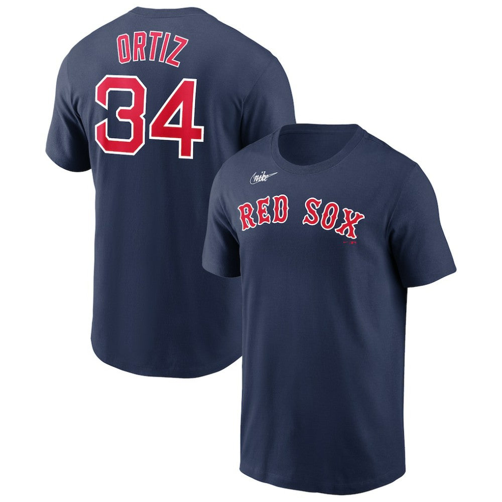 David Ortiz Boston Red Sox Nike Name & Number Logo T-Shirt | MLB Near me